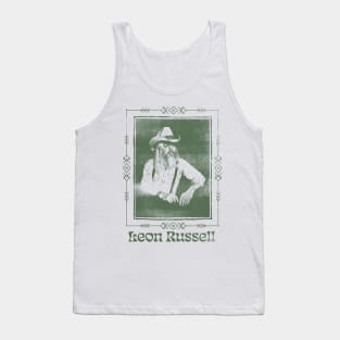 Leon Russell /// Vintage Aesthetic Fan Art Design Tank Top